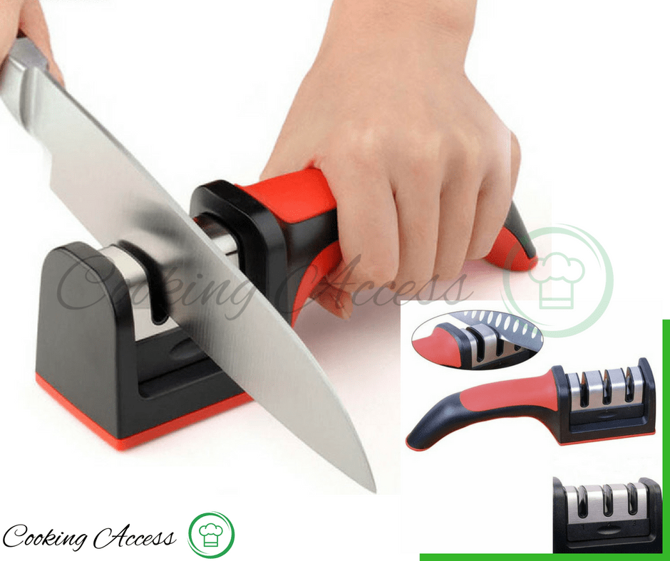 Dealswin Aiguiseur couteaux professionnel aiguiseurs de couteaux Manuel -  affuteur couteau de cuisine pour Tous les Types de Couteaux - affûteur